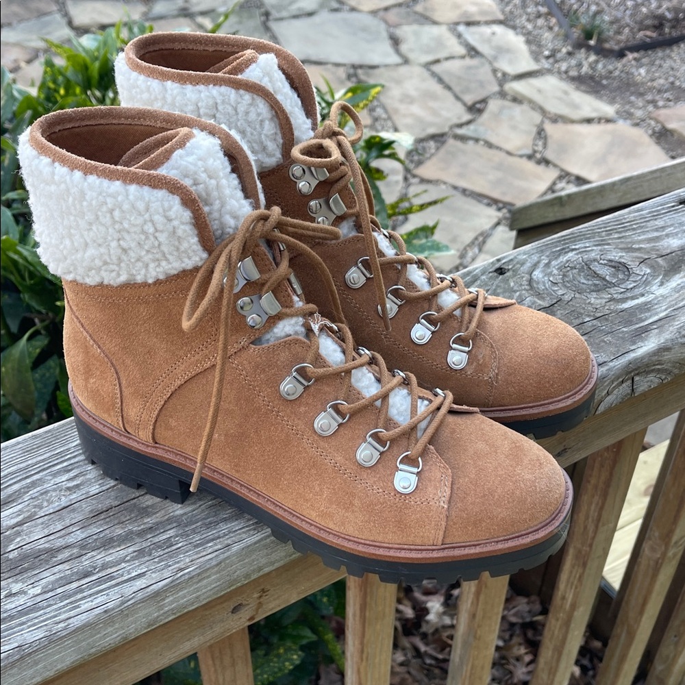 Marc Fisher Isalia Shearling Boots-Sz 9.5